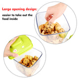 Vacuum Food Storage Containers by GENTEEN-Airtight Food Storage Containers-Cereal & Dry Containers Storage Set-Pack of 3.Kitchen,Pantry Organization for Cookie with BPA Free Material